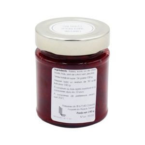 pot de confiture fraise citron vert basilic confiture artisanale Alsace