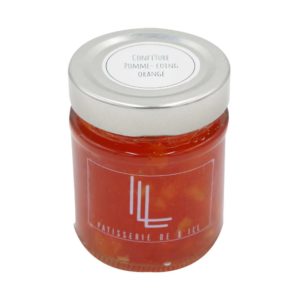 pot de confiture pomme, coing orange confiture artisanale Alsace