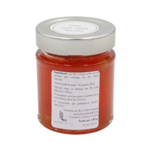 pot de confiture pomme, coing orange confiture artisanale Alsace