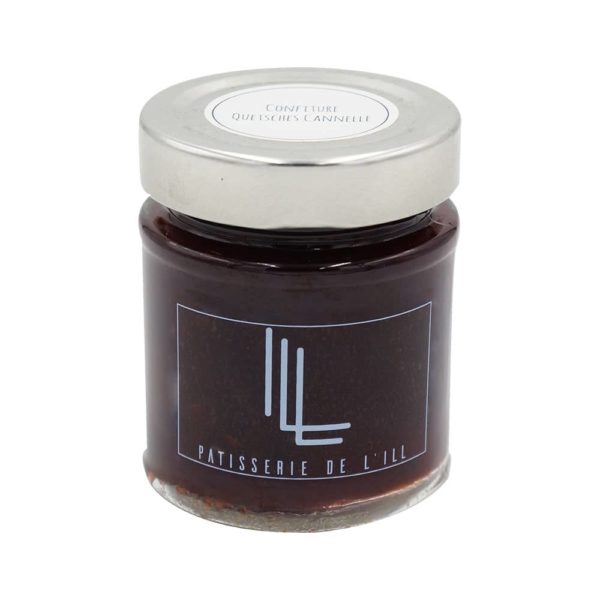 pot de confiture quetsche et cannelle confiture artisanale Alsace