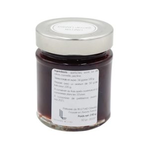 pot de confiture quetsche et cannelle confiture artisanale Alsace